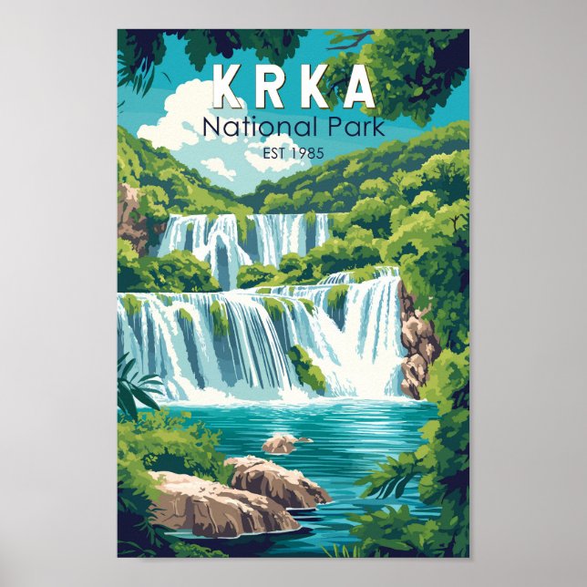 Parque nacional Krka Croacia Viaje de arte (Frente)