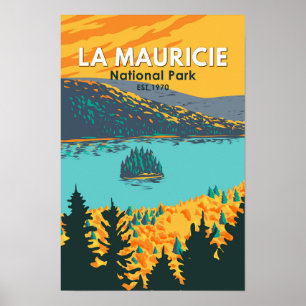 Parque Nacional La Mauricie Arte de Viaje Vintage