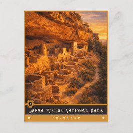 Parque Nacional Mesa Verde | Tarjeta Postal Antigu