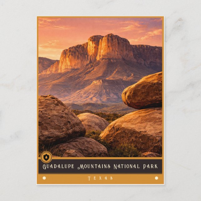Parque Nacional Montañas de Guadalupe | Tarjeta Po (Anverso)