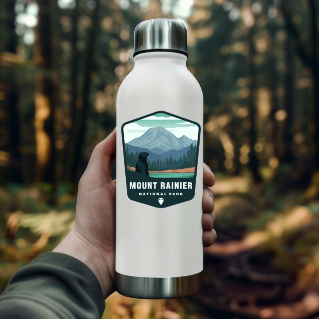 Parque nacional Monte Rainier | Pegatina de corte  (Mount Rainier National Park Sticker)