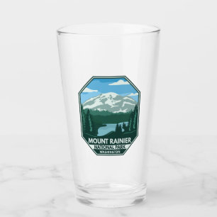 Parque nacional Mount Rainier Emblema mínimo retro