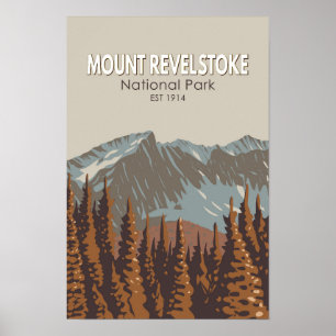 Parque Nacional Mount Revelstoke Arte de Viaje Vin
