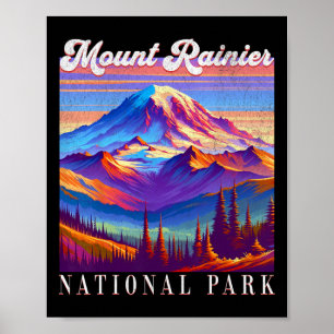 Parque Nacional Mt. Rainier Arte de Montaña Recuer