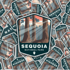 Parque nacional Sequoia | Pegatina de corte por mu