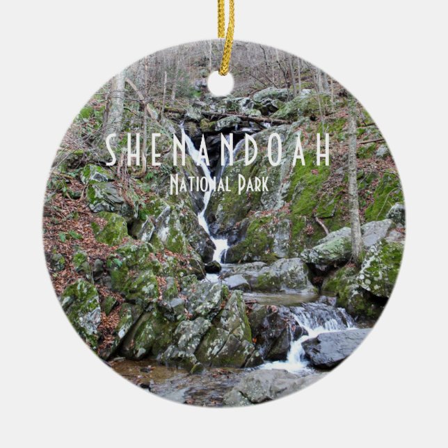 Parque nacional Shenandoah Ornamento cerámico (Frente)