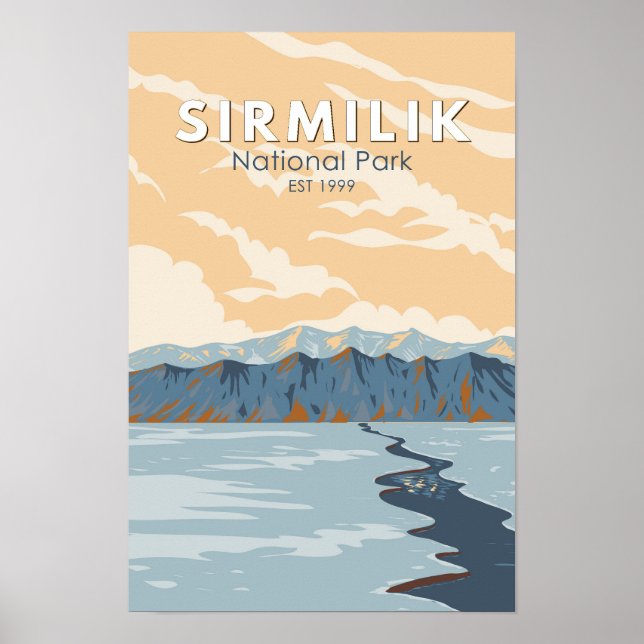 Parque Nacional Sirmilik Canadá Viajes Arte Vintag (Frente)