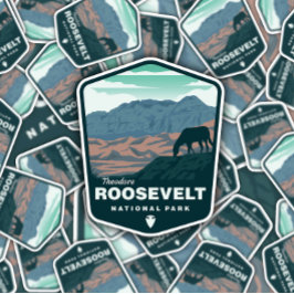 Parque nacional Theodore Roosevelt | Pegatina de c