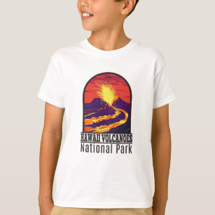 Parque nacional Volcanes de Hawái camiseta vintage