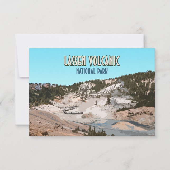 Parque nacional volcánico de Lassen, California (Anverso)