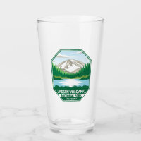 Parque nacional volcánico de Lassen Emblema retro 