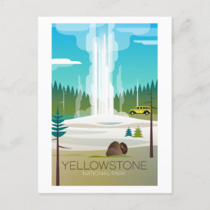 Parque nacional Yellowstone, antigua postal fiel
