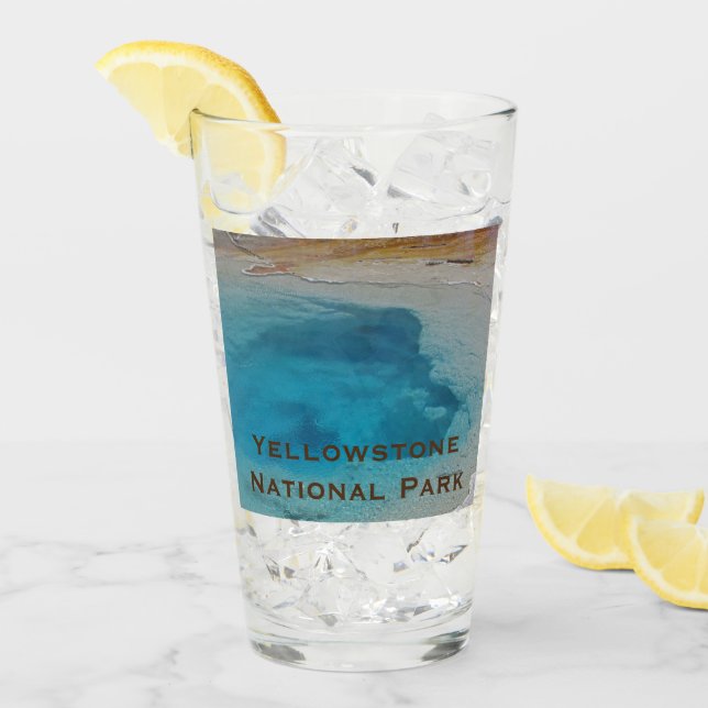 Parque nacional Yellowstone Blue Hot Spring (Anverso (hielo))