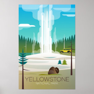 Parque Nacional Yellowstone, impresión de Old Fait