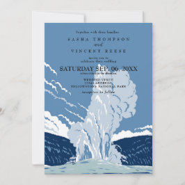 Parque nacional Yellowstone Invitación a la boda R