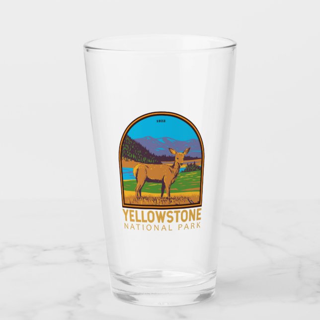 Parque nacional Yellowstone Mule Deer Vintage (Anverso)