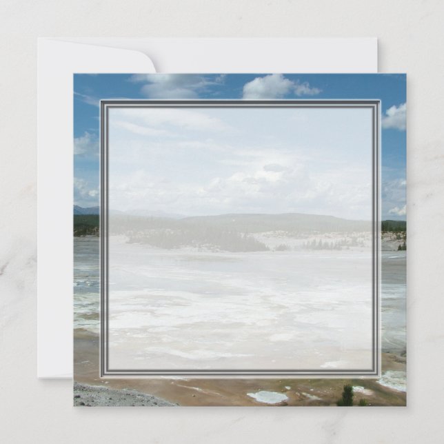 Parque nacional Yellowstone tierra caliente, geyse (Anverso)