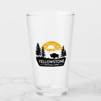 Parque nacional Yellowstone Tumbler de vidrio seco
