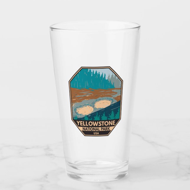 Parque nacional Yellowstone Vintage (Anverso)