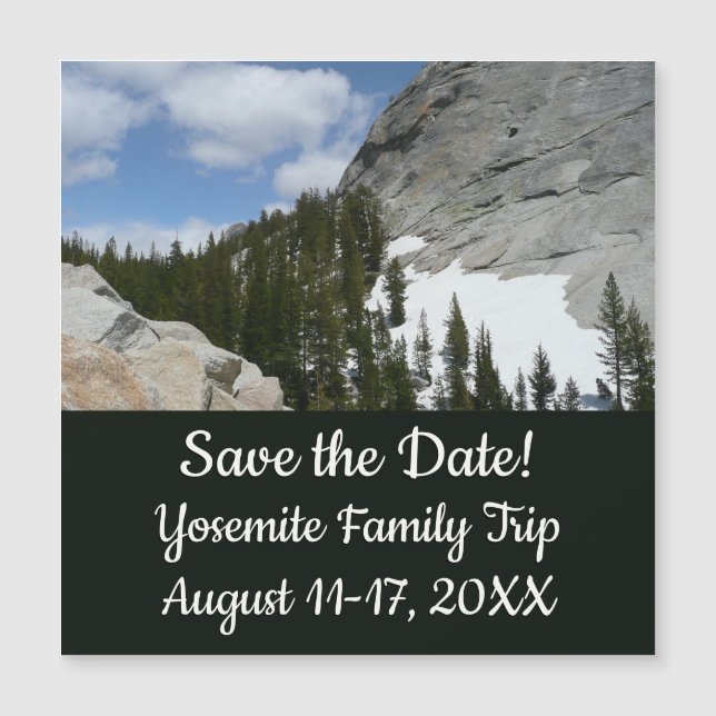 Parque nacional Yosemite de nevadas de granito II (Anverso)