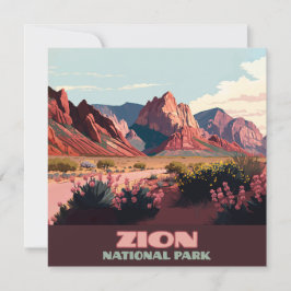 Parque nacional Zion Montañas Utah Vintage