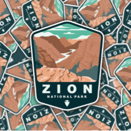 Parque nacional Zion Utah | Pegatina de corte por 