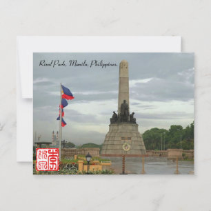 Parque Rizal, Manila, Filipinas Tarjeta Postal. Ta