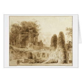 Parque romano con fuente Jean-Honore Fragonard