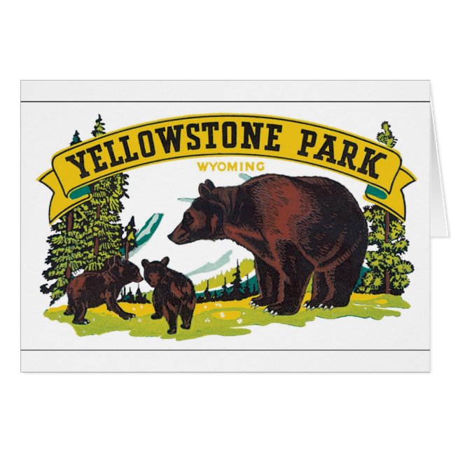 Parque Yellowstone, Wyoming (Anverso (Horizontal))