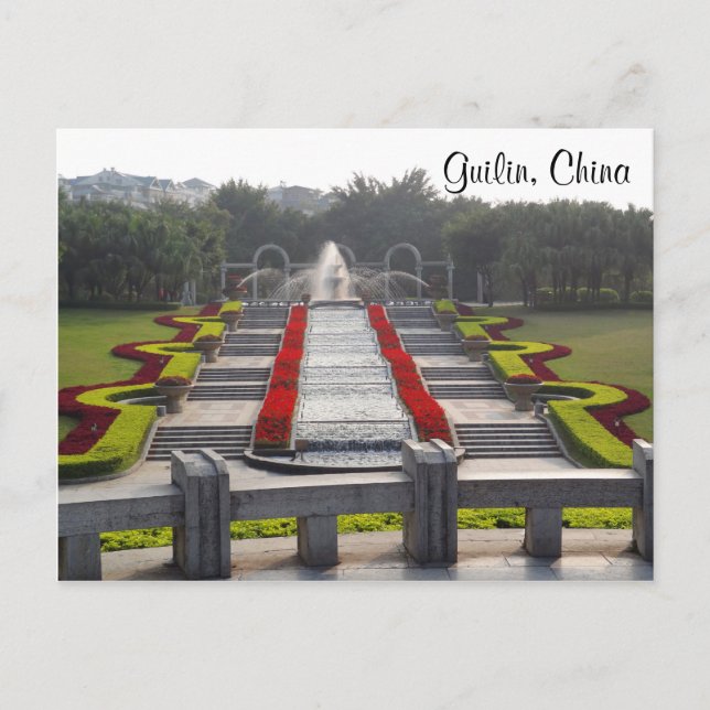 Parque Yushan (Guilin, China) #1 postal (Anverso)