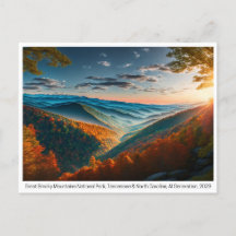 Parques nacionales EE.UU., postal para el cruce de