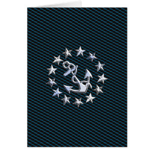 Parrilla de automoción con bandera azul cromada co