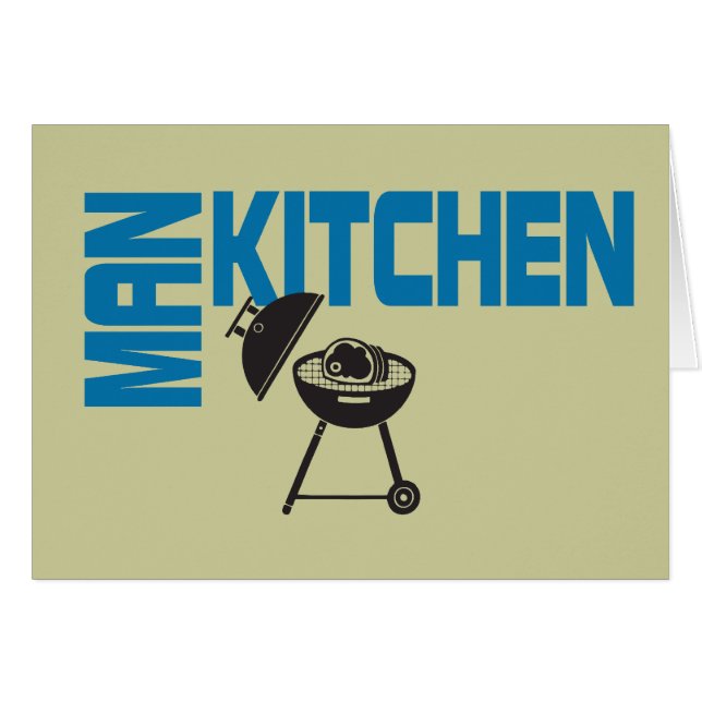 Parrilla de la cocina del hombre (Anverso (Horizontal))