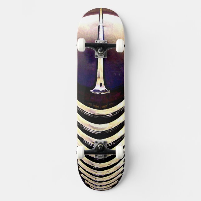Parrilla de skateboard Classic Car Chrome. (Anverso)