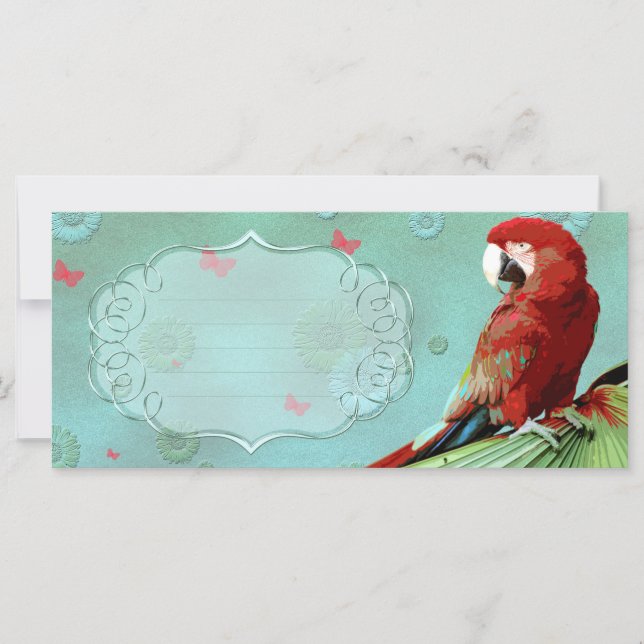 PARROT ~ Tarjeta de felicitación / postal (Anverso)