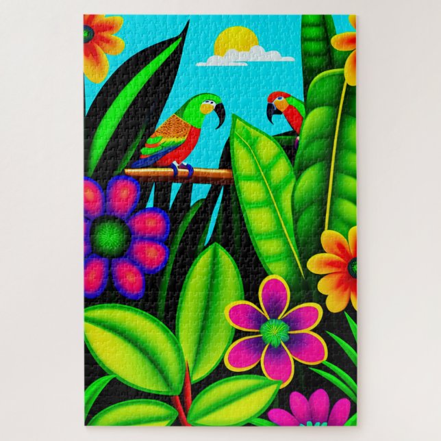 Parrots 1014 pieza Rompecabezas (Vertical)