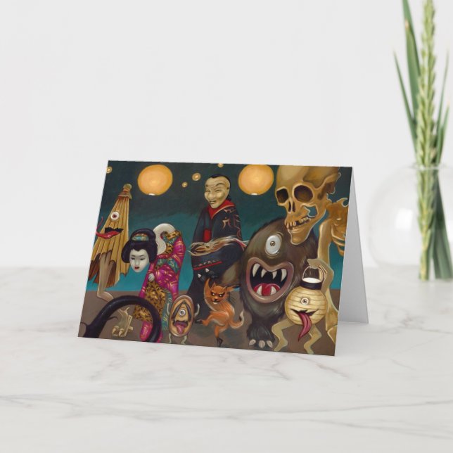 Parte 2 de tarjeta de felicitación de "Hyakki (Anverso)