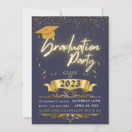 Parte de graduación Guardar la invitación de fecha