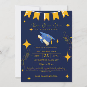 Parte de graduación Guardar la invitación de fecha