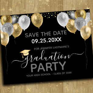 Parte de graduación Guardar la invitación de fecha