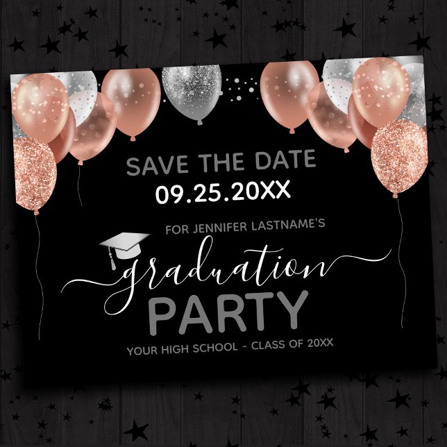 Parte de graduación Guardar la invitación de fecha (Subido por el creador)