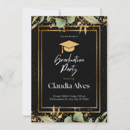 Parte de graduación Guardar la invitación de fecha
