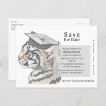 Parte de graduación Guardar la postal de invitació