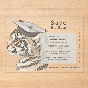 Parte de graduación única Guardar la invitación de