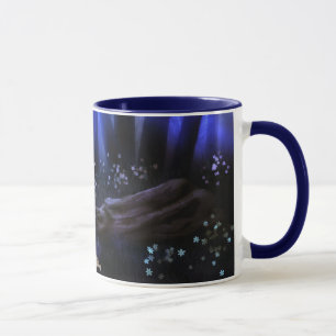 Parte inferior de la taza de café de hadas del