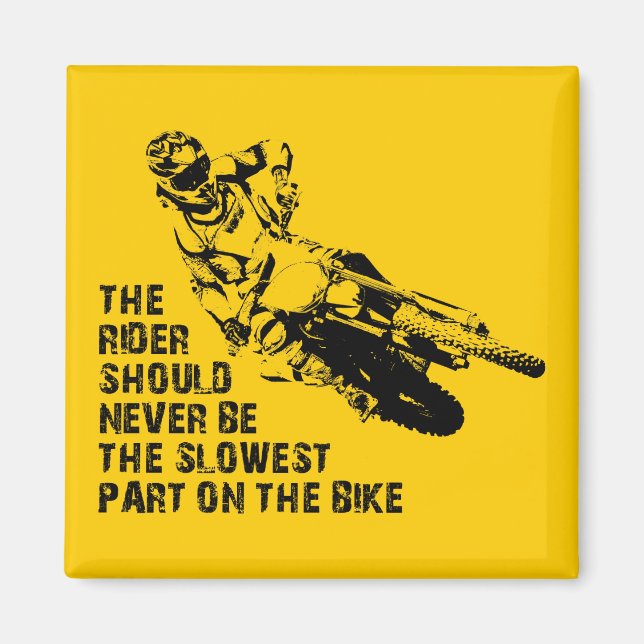 Parte más lenta de la bicicleta de motocross imán  (Frente)