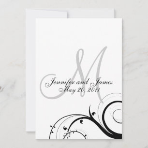 Parte posterior elegante de la invitación del boda