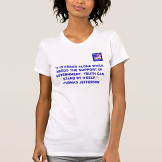 Parte posterior Jefferson de la camiseta de la