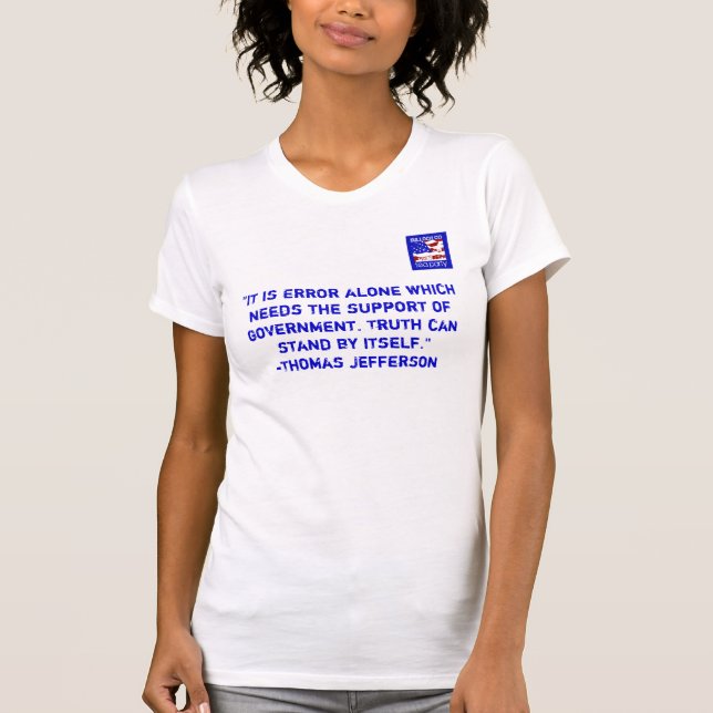 Parte posterior Jefferson de la camiseta de la (Anverso)