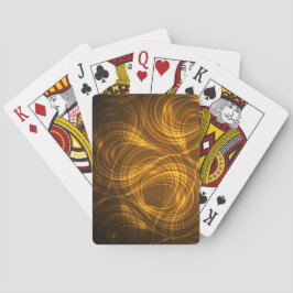 Parte trasera de cartas de juego con remolinos dor